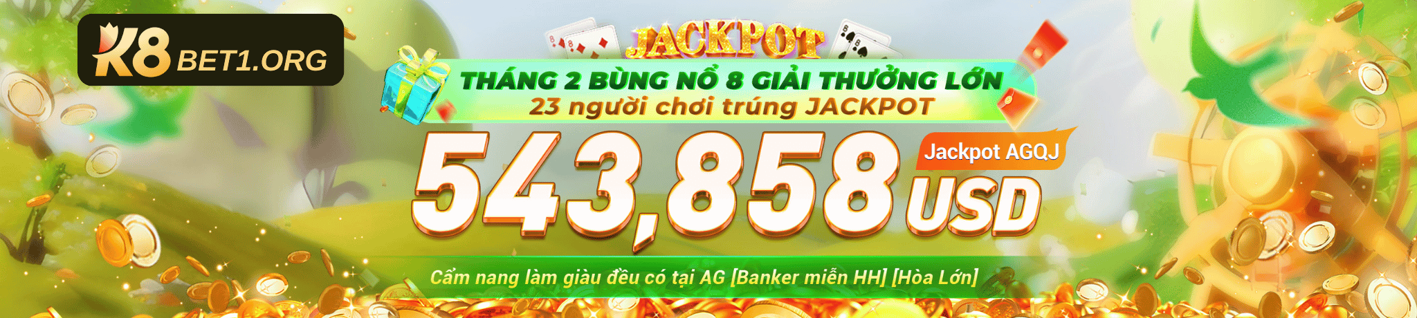 K8BET - JACKPOT BANNER