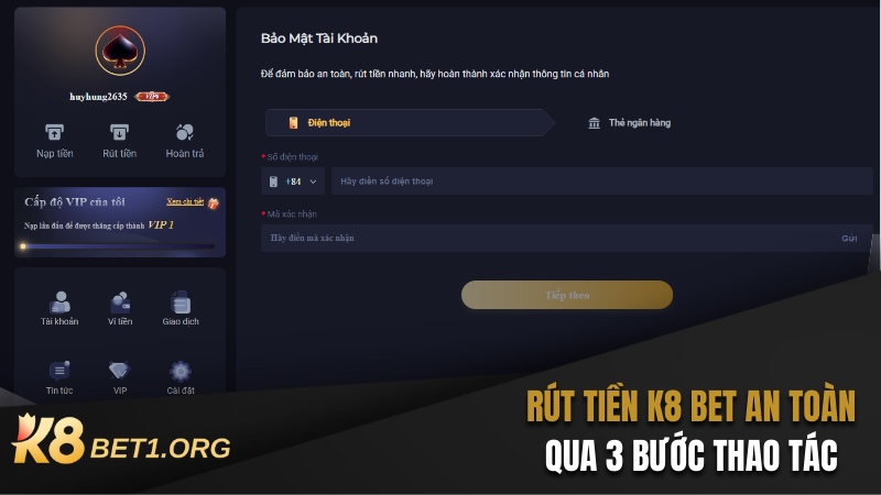 RÚT TIỀN K8 BET